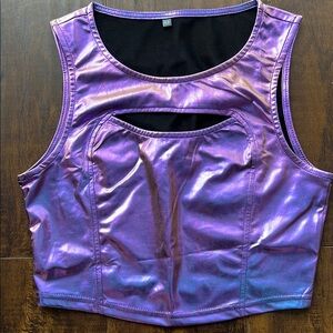 Brand New Metallic/Holographic Tank Top